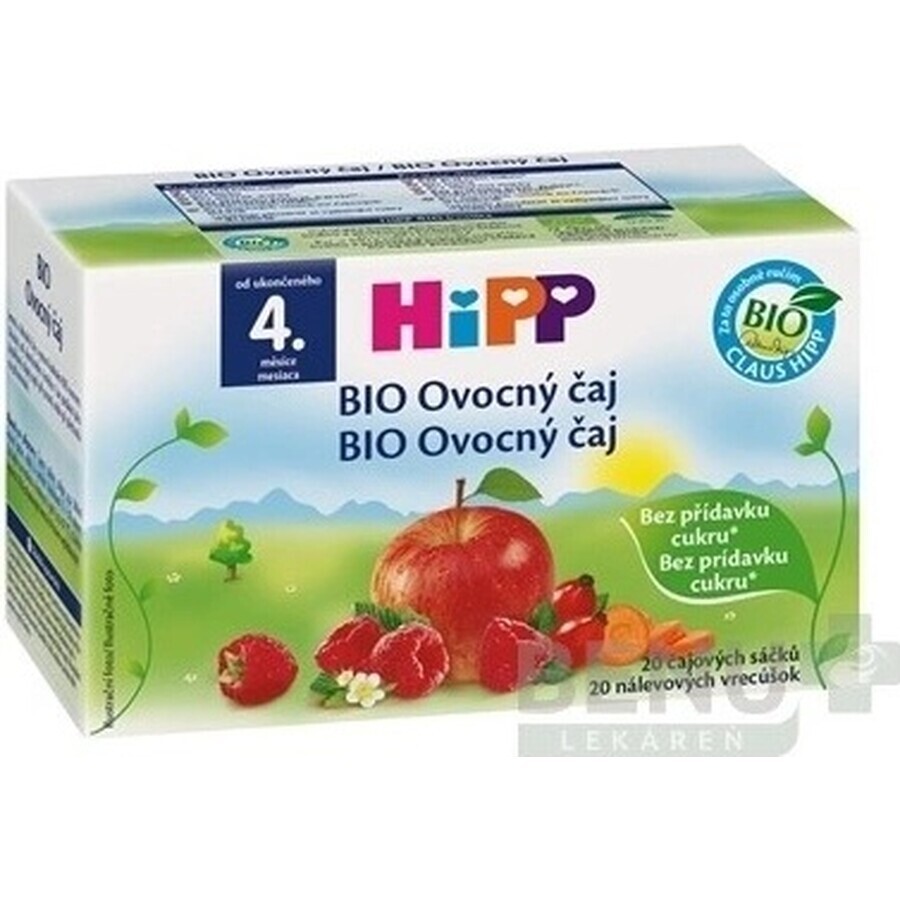 HiPP Organic Fruit Tea 20×2 g, thé aux fruits