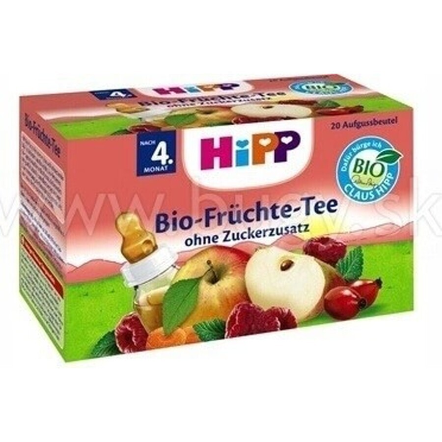 HiPP Organic Fruit Tea 20×2 g, thé aux fruits