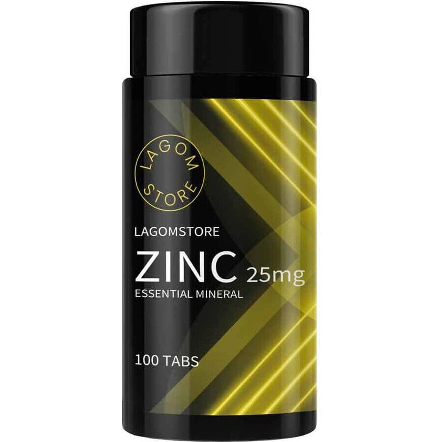 LagomStore Zinco 1×100 tbl, integratore alimentare