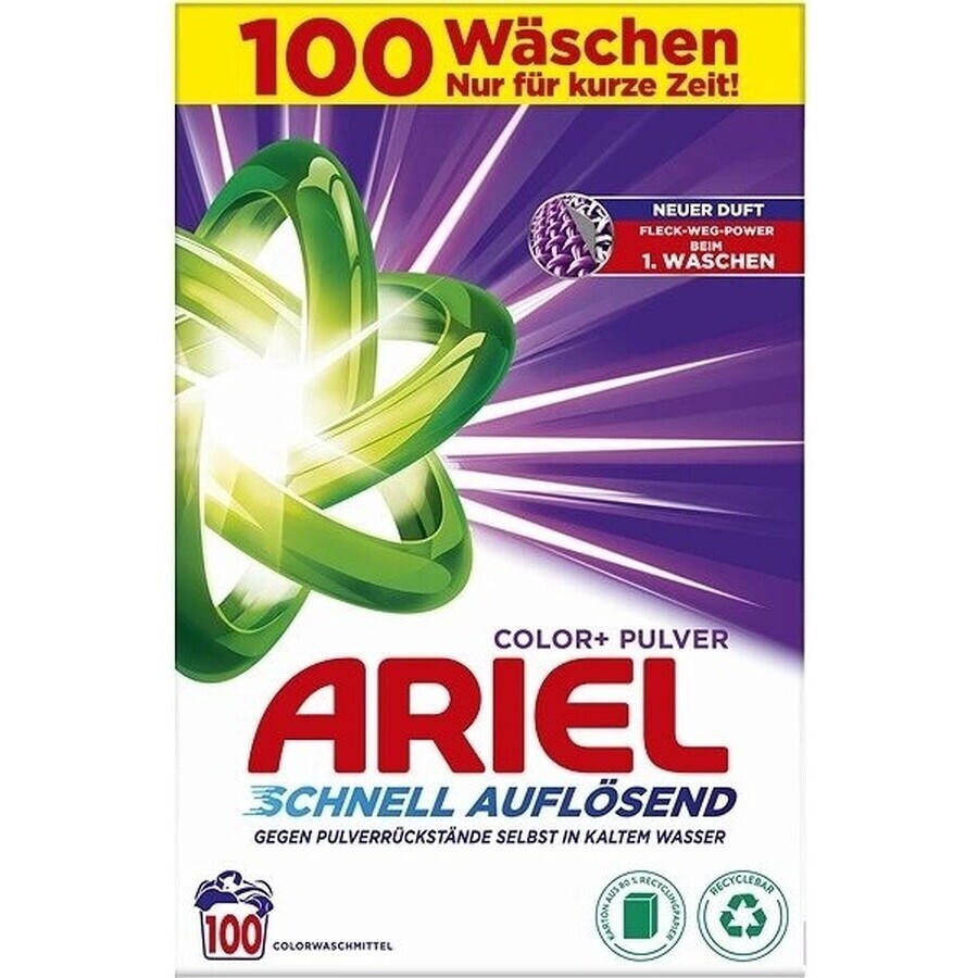 Ariel Polvere 6kg / 100PD Colore+ 1×6 kg, detersivo in polvere