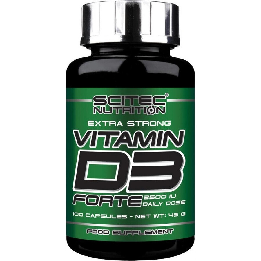 Scitec Nutrition Vitamina D3 Forte 1×100 cps, integratore alimentare