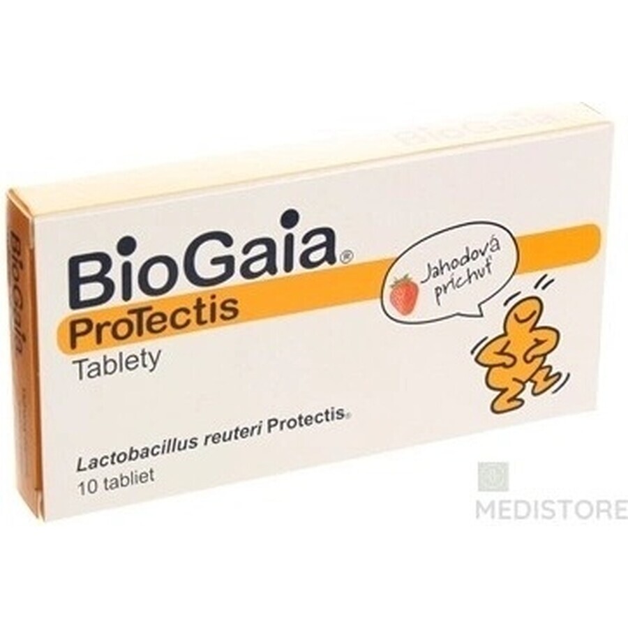 BioGaia ProTectis 1×10 pezzi, compresse masticabili - gusto fragola