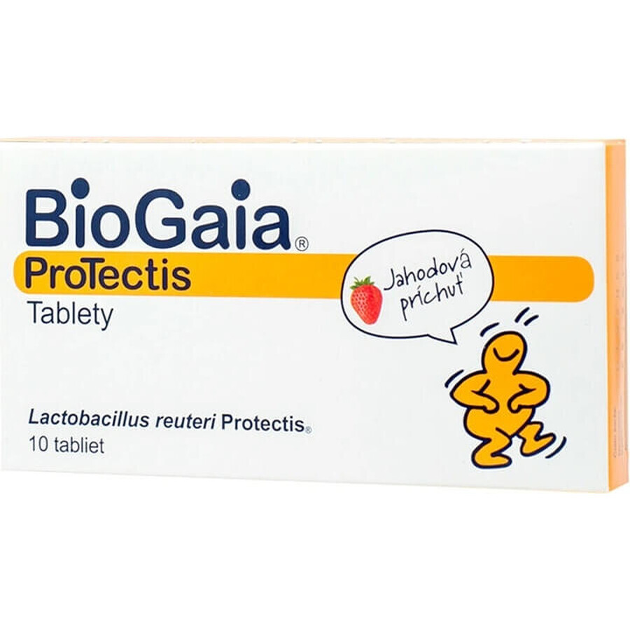 BioGaia ProTectis 1×10 pezzi, compresse masticabili - gusto fragola