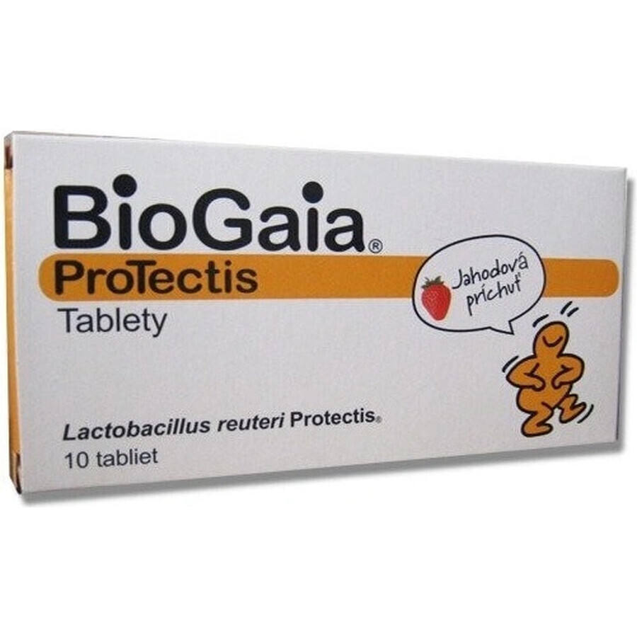 BioGaia ProTectis 1×10 pezzi, compresse masticabili - gusto fragola