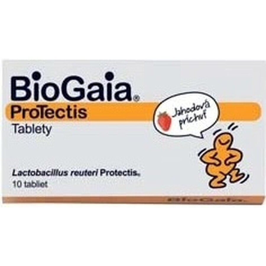 BioGaia ProTectis 1×10 pezzi, compresse masticabili - gusto fragola