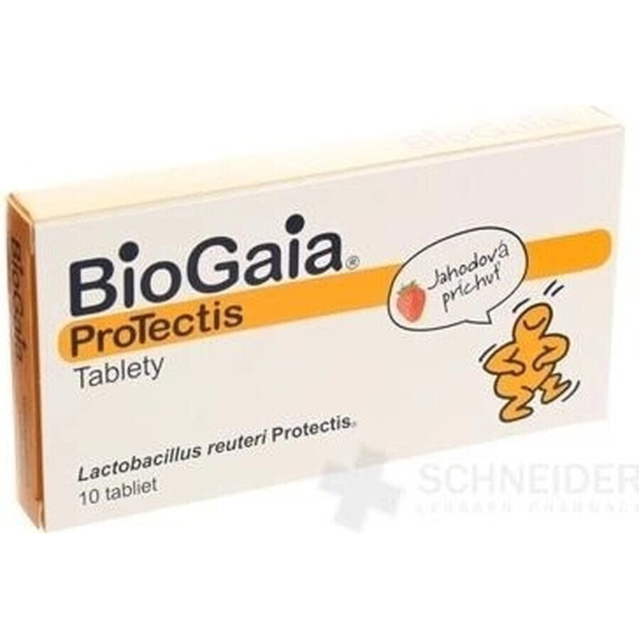 BioGaia ProTectis 1×10 pezzi, compresse masticabili - gusto fragola