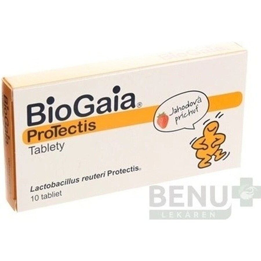 BioGaia ProTectis 1×10 pezzi, compresse masticabili - gusto fragola