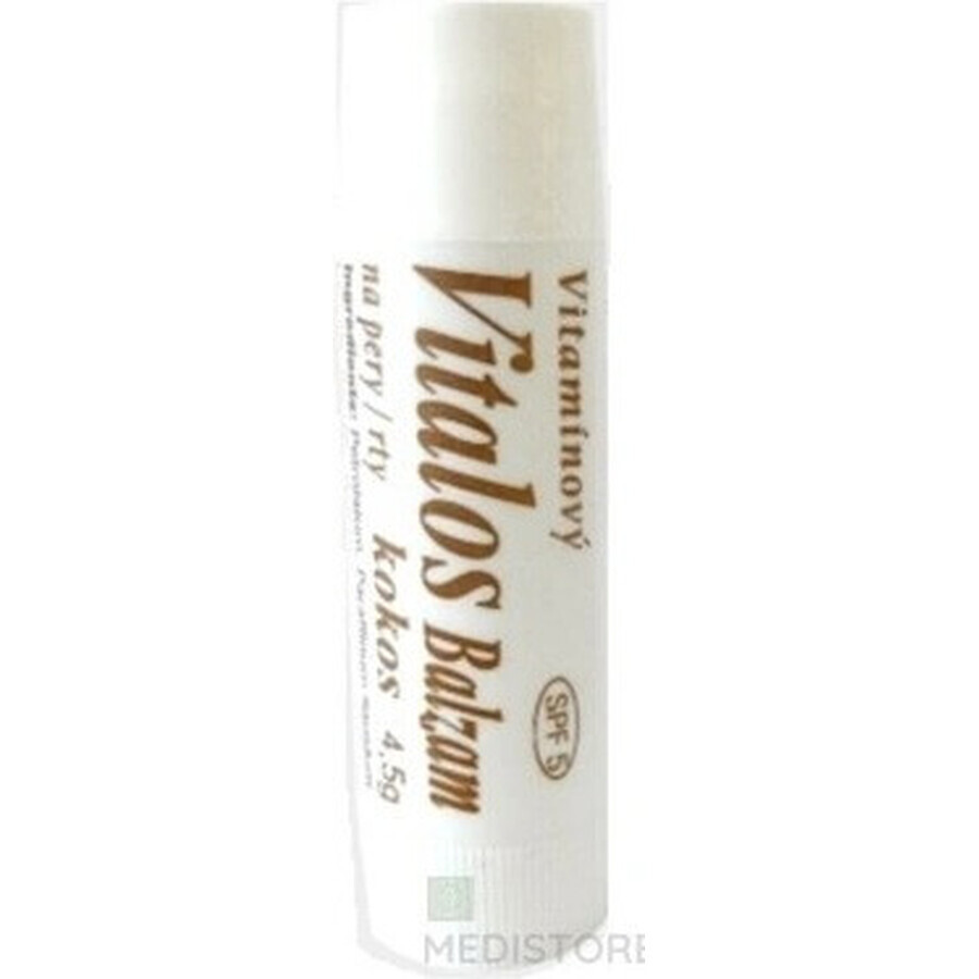 VITALOS Bálsamo Labial Coco SPF 5 1×1 ud, bálsamo vitamínico