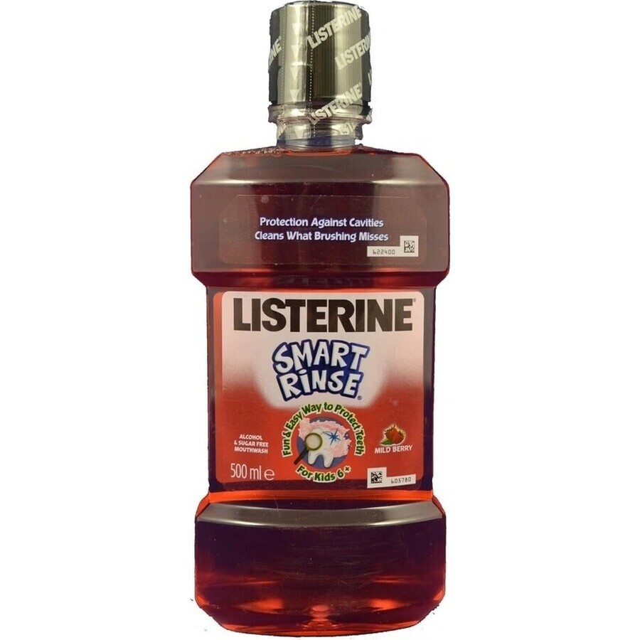 LISTERINE® SMART RINSE™ Bacău collutorio 1×500 ml, acqua per la bocca