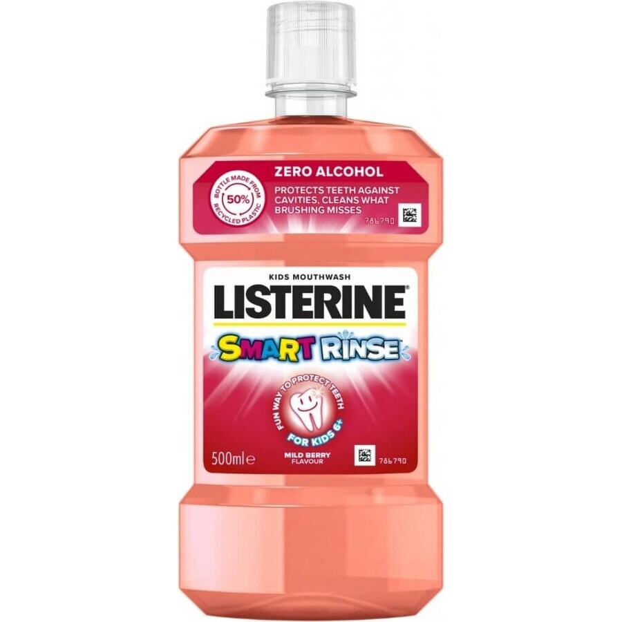 LISTERINE® SMART RINSE™ Bacău collutorio 1×500 ml, acqua per la bocca