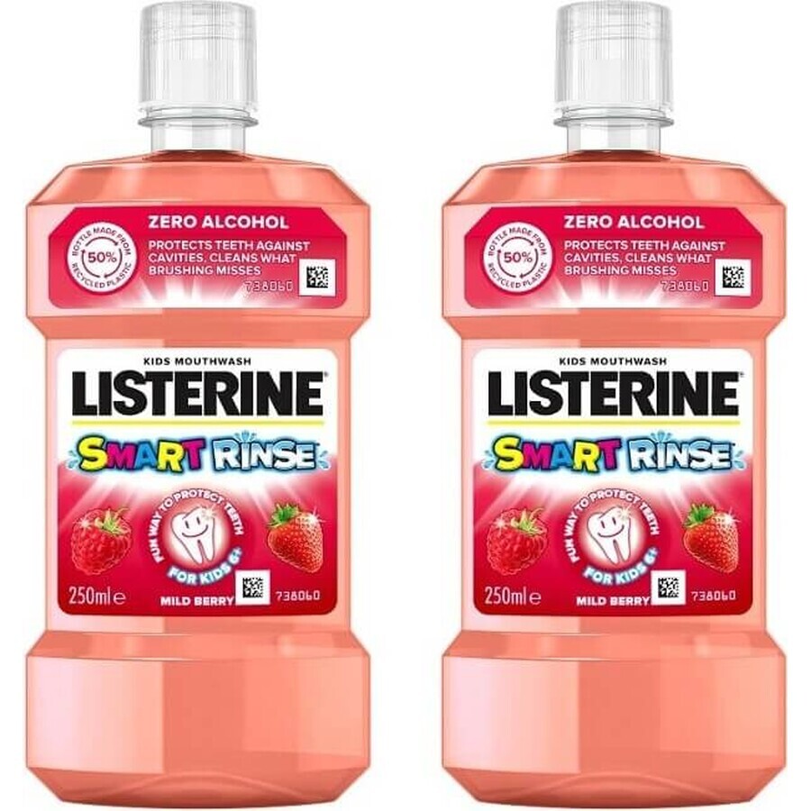 LISTERINE® SMART RINSE™ Bacău collutorio 1×500 ml, acqua per la bocca