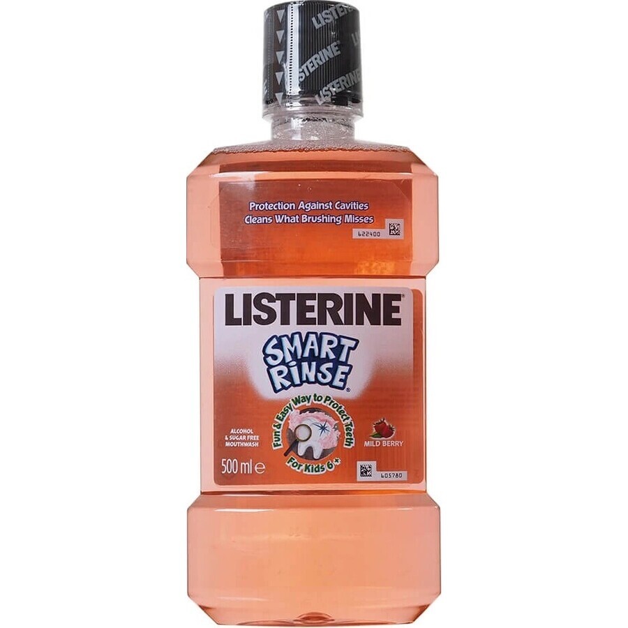 LISTERINE® SMART RINSE™ Bacău collutorio 1×500 ml, acqua per la bocca