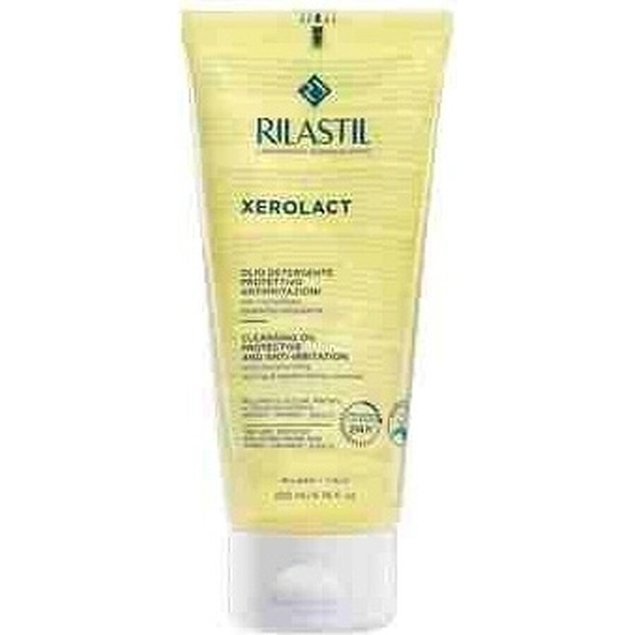 Rilastil Xerolact Olio detergente per viso e corpo 200 ml 1×200 ml 1×200 ml, olio detergente