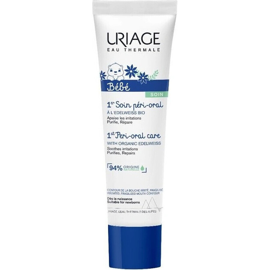 URIAGE BÉBÉ 1er Cuidado Peri-Oral, 30ml 1×30ml, crema calmante para las estrías del bebé