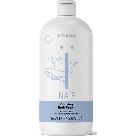 NAÏF Bagno Schiuma Rilassante per Neonati e Bambini 1×500 ml, bagno schiuma