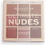 Revolution, Ultimate Nudes Medium, paletă farduri de ochi 1×0,90 g, paletă farduri de ochi