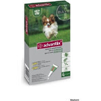 Advantix Spot-on voor honden tot 4 kg 4×0,4 ml, pipet