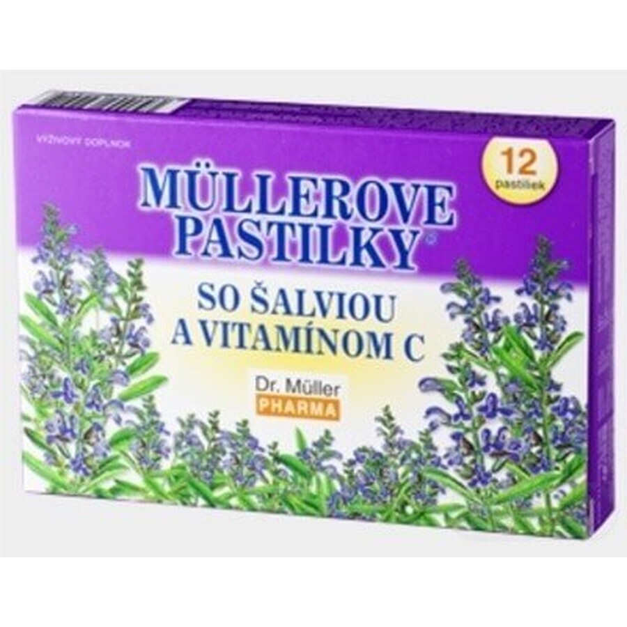 PASTIGLIE MÜLLER CON SALVIA E VIT. C 1×12 pz, per il raffreddore