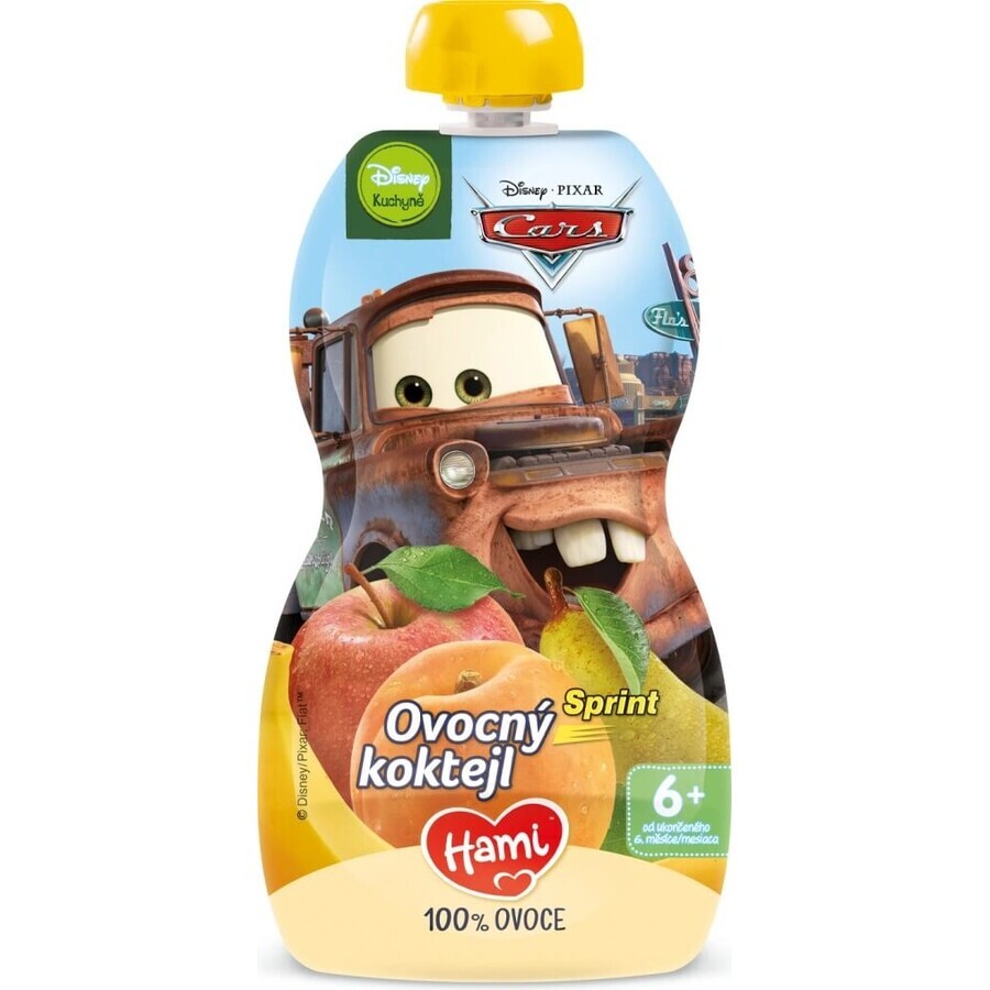 HAMI Disney Cars Fruit Cocktail cápsula 1×110 g, cápsula de fruta