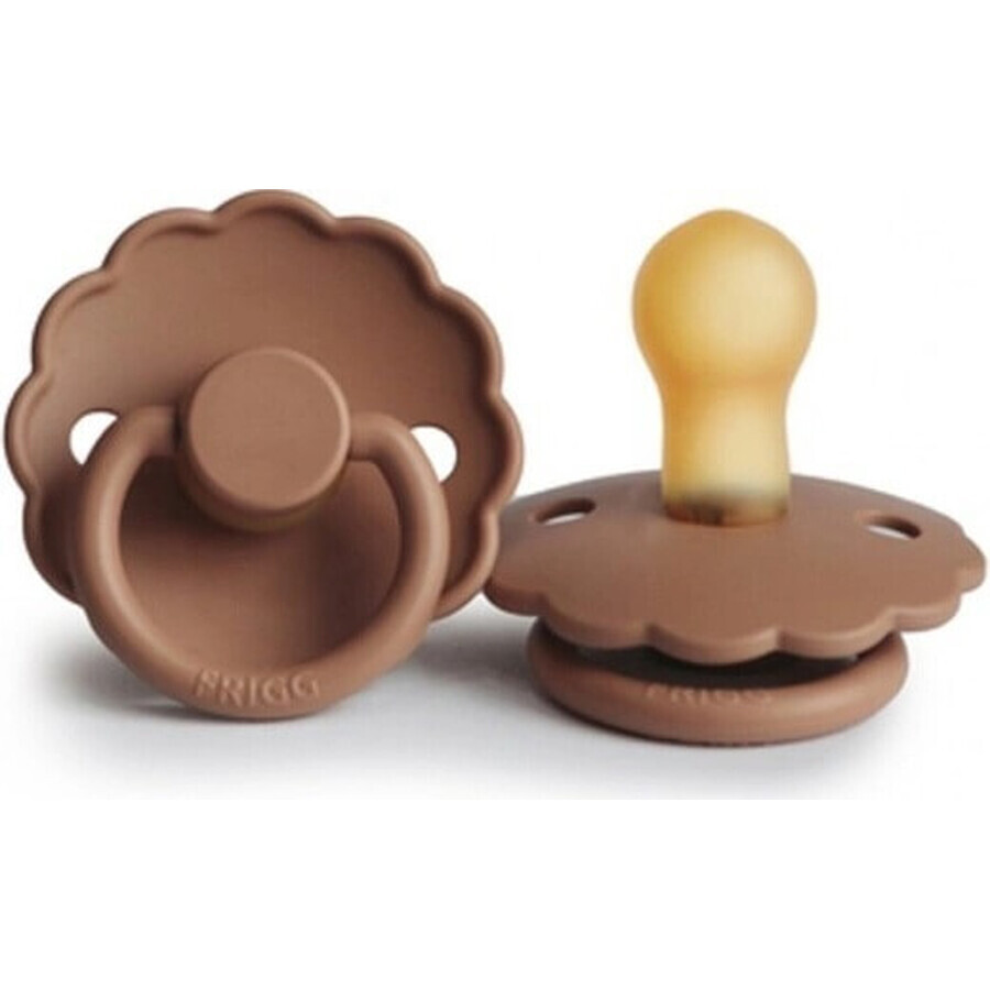 FRIGG Daisy ciuccio in gomma Peach Bronze, 0-6m 1×1 pz, Peach Bronze, 0-6m 1×1 pz, succhietto