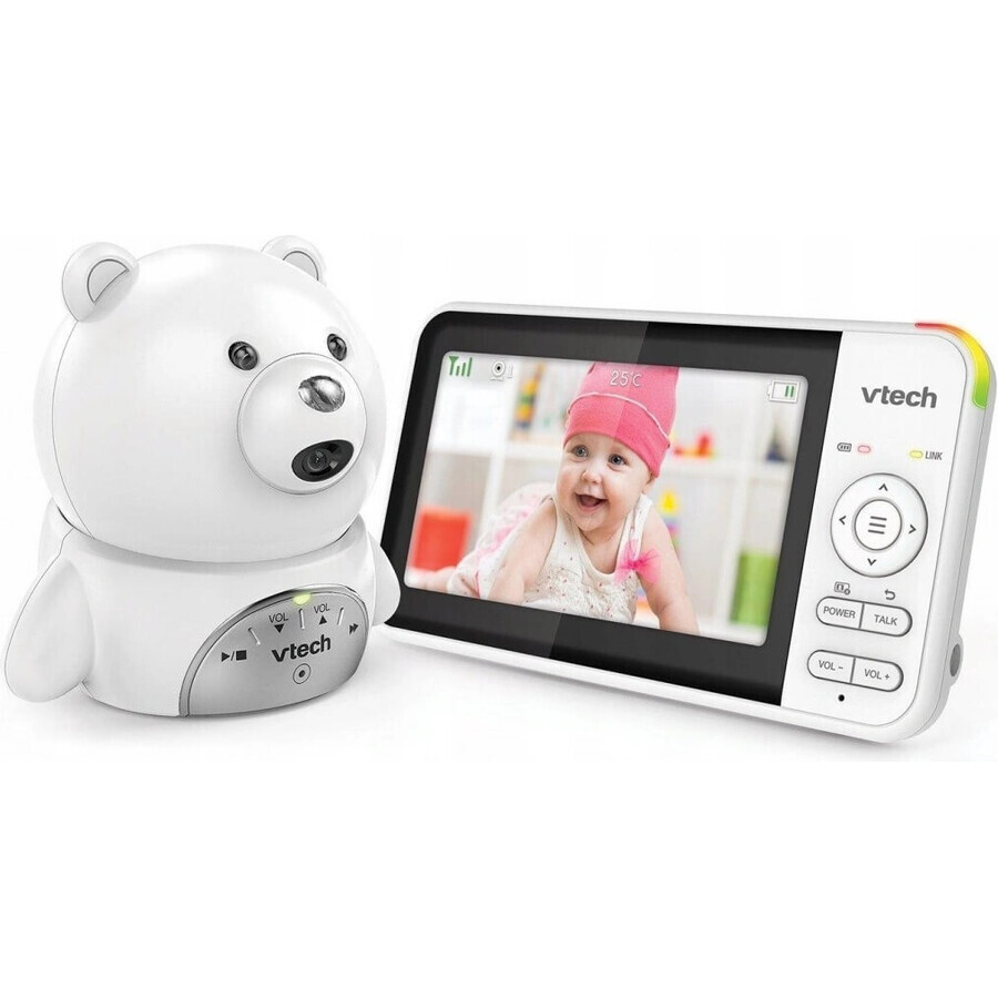 VTECH BM5150-BEAR, baby video babysitter with 5" screen 1×1pcs, babysitter