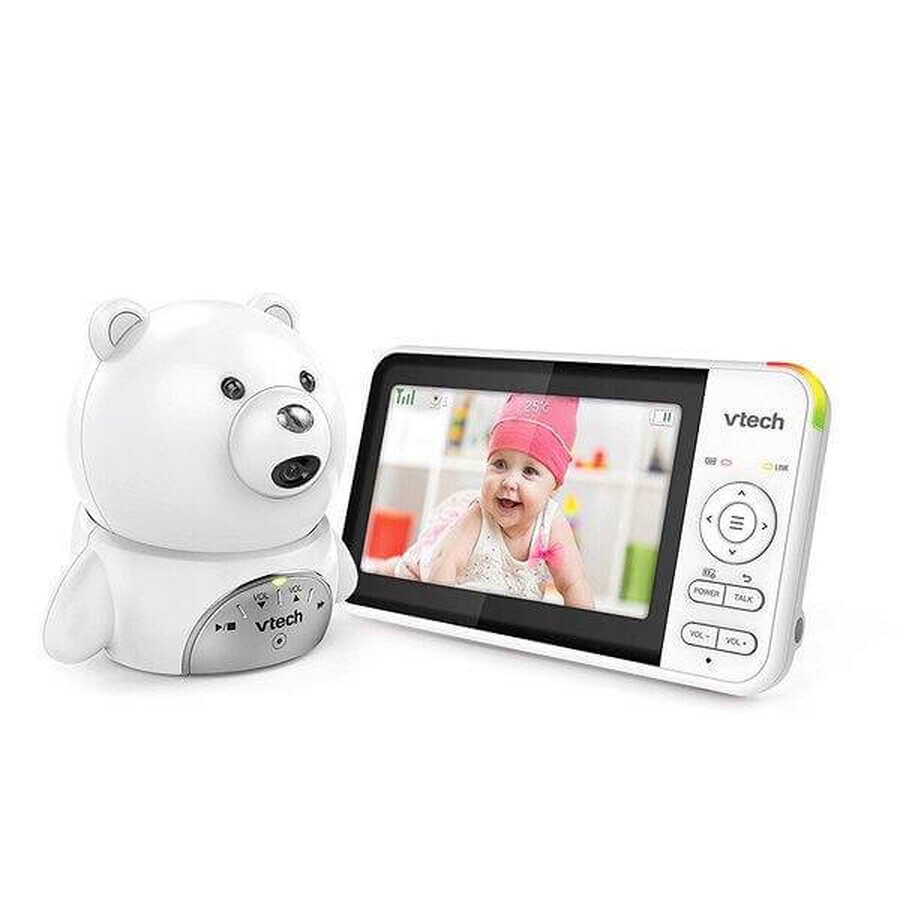 VTECH BM5150-BEAR, baby video babysitter with 5" screen 1×1pcs, babysitter