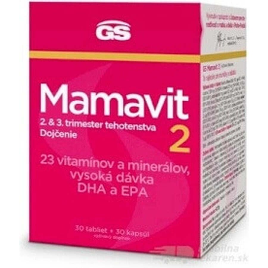 GS Mamavit 2 Gravidanza e allattamento 1×60 cps, integratore alimentare