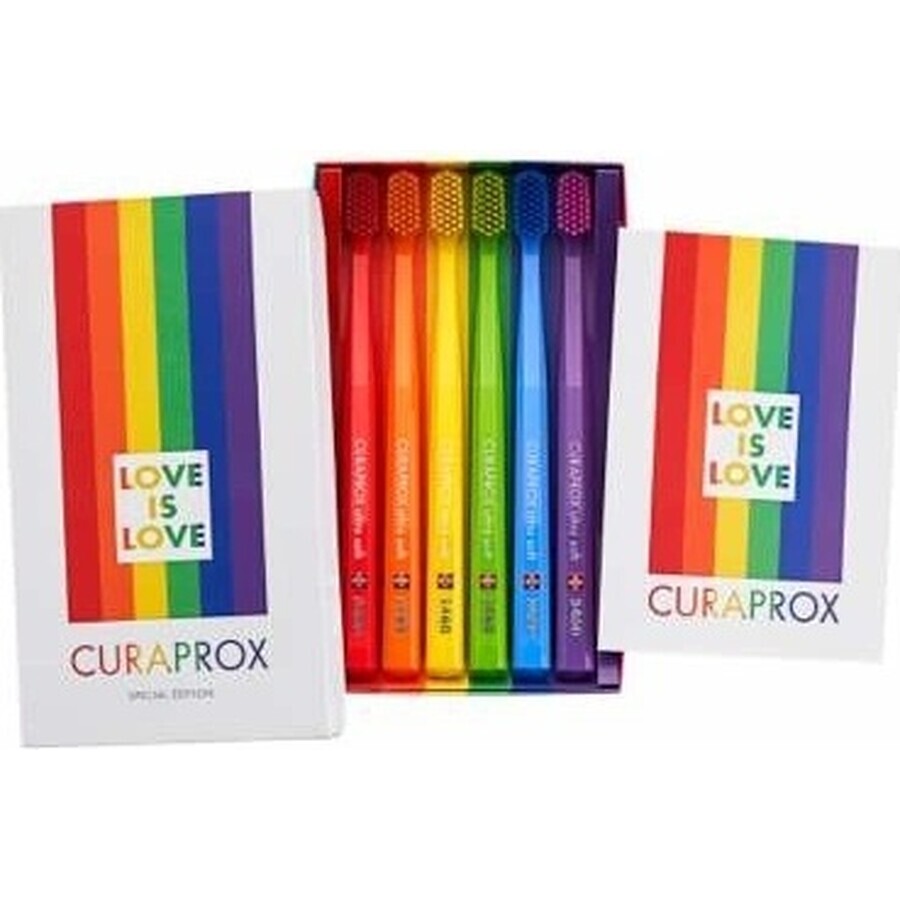 CURAPROX CS 5460 ultra moale, Rainbow edition 1×6 buc, periuță de dinți