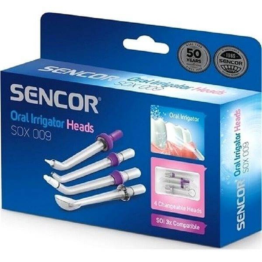 SENCOR SOX 009 SOX TESTS 1×33 pezzi, testine di ricambio per doccia orale