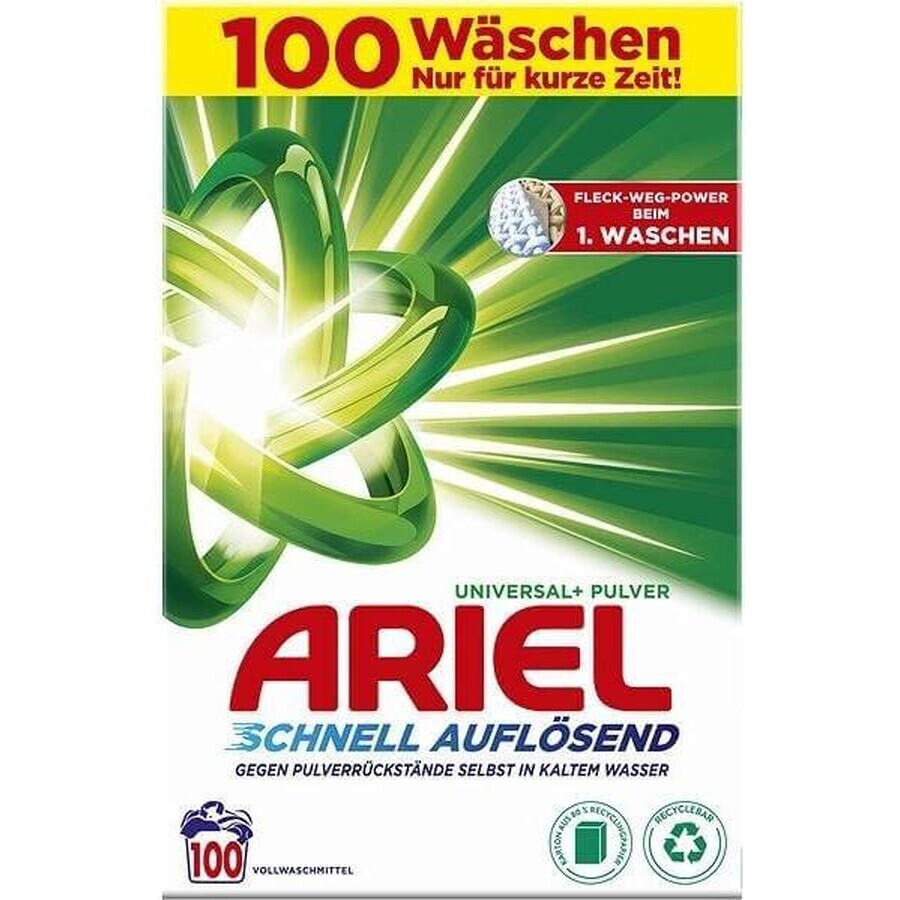 Ariel Polvere 6 kg / 100PD Universal+ 1×6 kg, detersivo in polvere