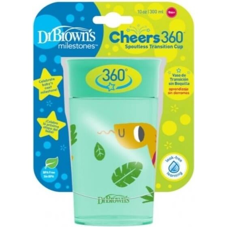 Dr.BROWN´S CHEERS CHEERS JUNGLE 300 ml 1×1, turchese, 9m+