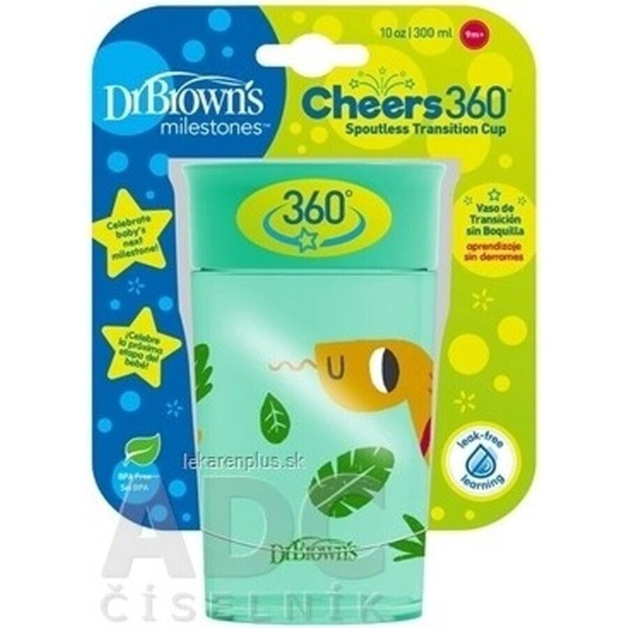 Dr.BROWN´S CHEERS CHEERS JUNGLE 300 ml 1×1, turchese, 9m+