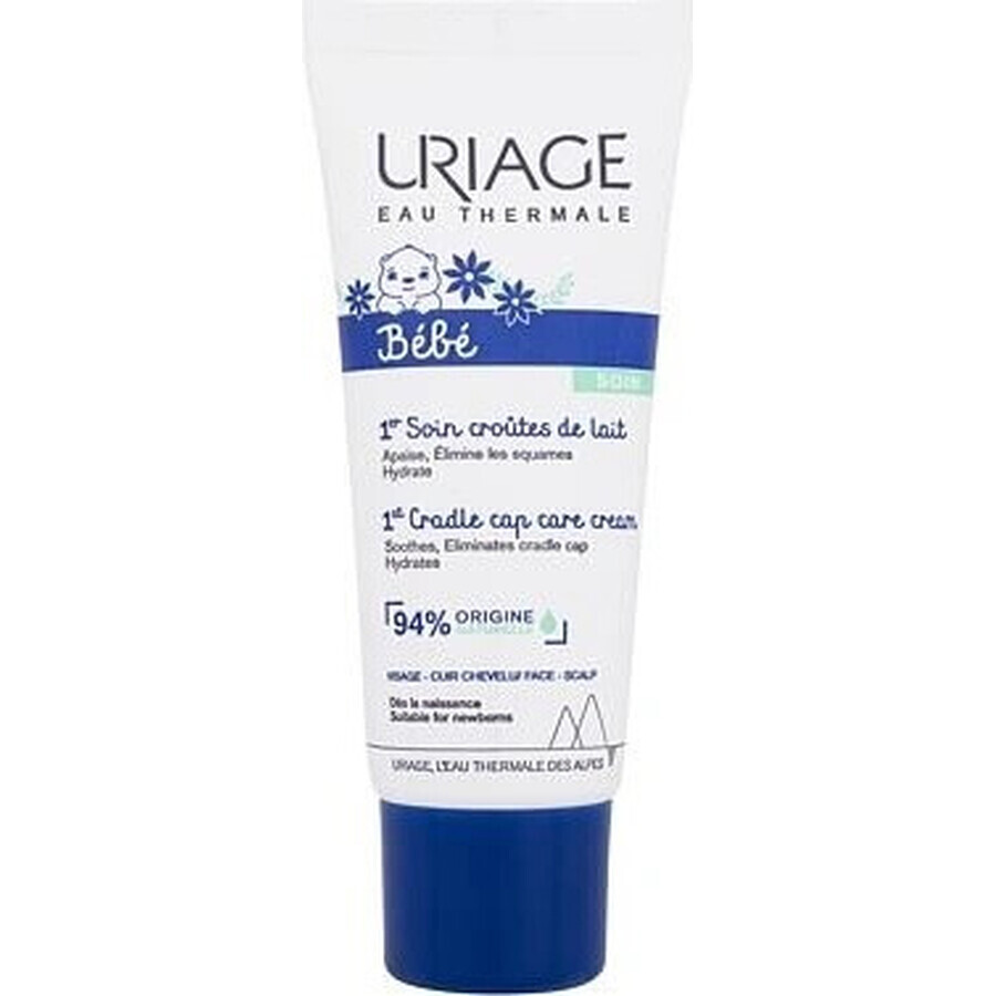 URIAGE BÉBÉ 1st Cradle Cap Care Cream, 40ml 1×40 ml, cremă de ciulin de lapte