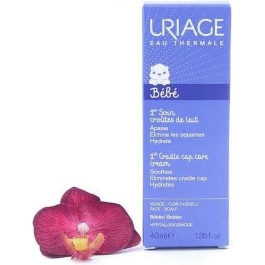 URIAGE BÉBÉ 1st Cradle Cap Care Cream, 40ml 1×40 ml, cremă de ciulin de lapte