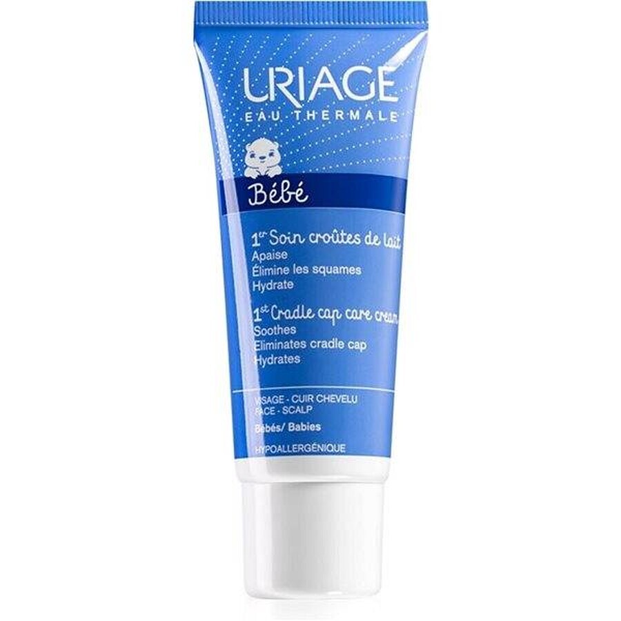 URIAGE BÉBÉ 1st Cradle Cap Care Cream, 40ml 1×40 ml, cremă de ciulin de lapte