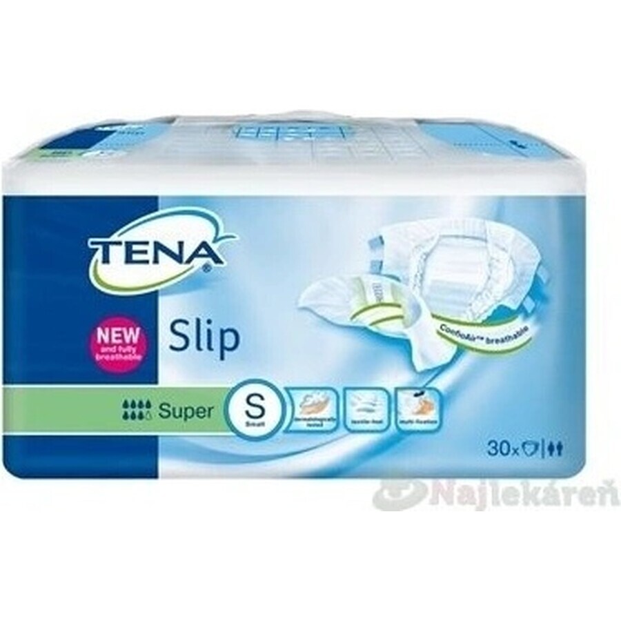 TENA Super S Briefs 1×30 pcs, slip de couche