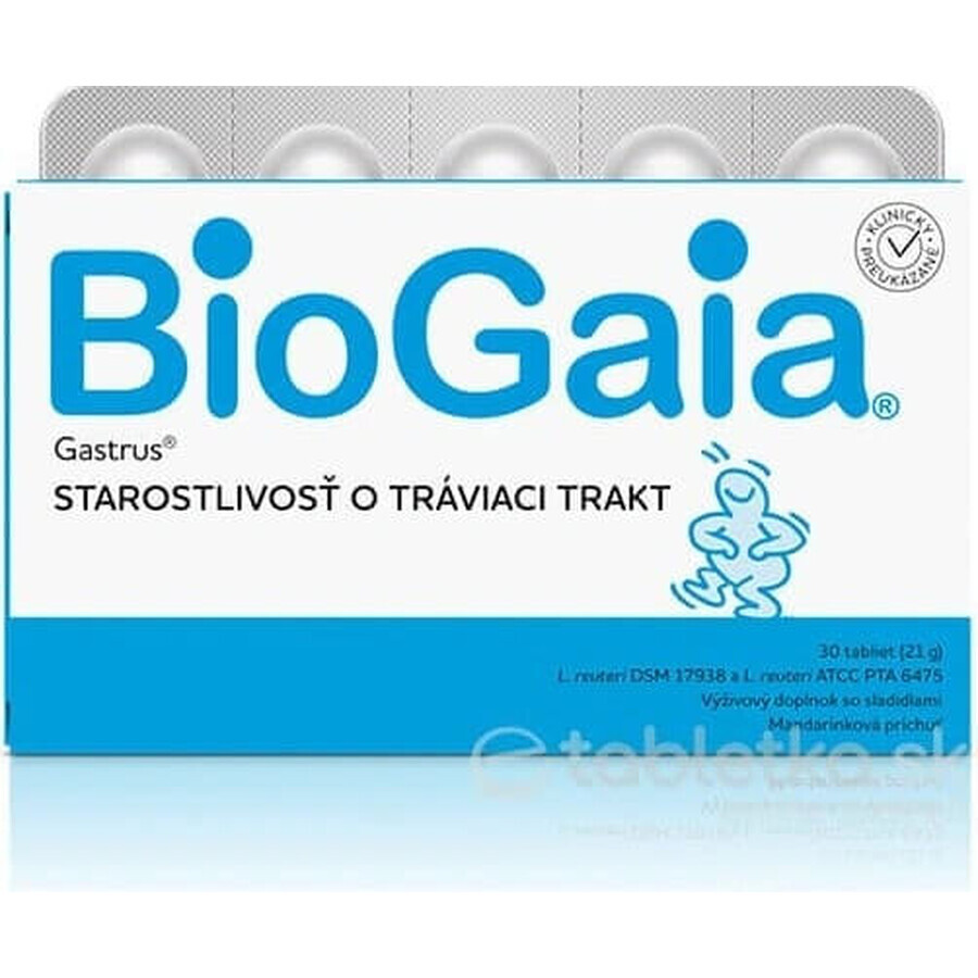 BIOGAIA GASTRUS TBL 30 1×30 tbl, complemento alimenticio