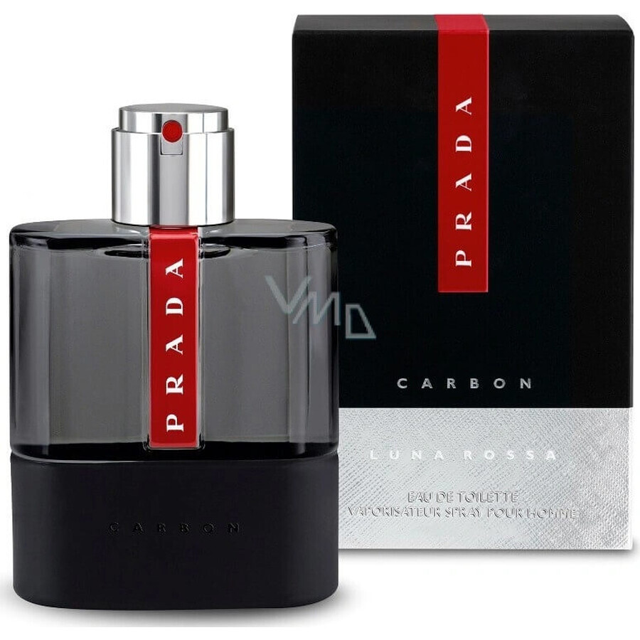 Prada Luna Rossa Carbon Edt 50ml 1×50 ml, Eau de toilette