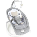 Ingenuity - Cuddle Lamb 1×1 pezzo, altalena per bambini con melodia vibrante, fino a 18 kg