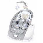 Ingenuity - Cuddle Lamb 1×1 pezzo, altalena per bambini con melodia vibrante, fino a 18 kg