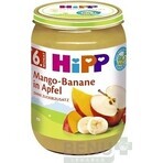 HiPP Organic Manzanas con Mango y Plátano 1×190 g, snack de fruta para niños