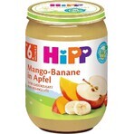 HiPP Organic Manzanas con Mango y Plátano 1×190 g, snack de fruta para niños