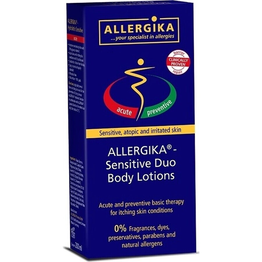 ALLERGIKA SENSITIVE DUO 1×1 set, (Lipolotio Sensitive 200 ml + Hydrolotio Sensitive 200 ml)