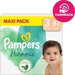 PAMPERS HARMONIE BABY DIAPERS V.3 6-10KG 87KS 1×87 pcs, diapers in size 3