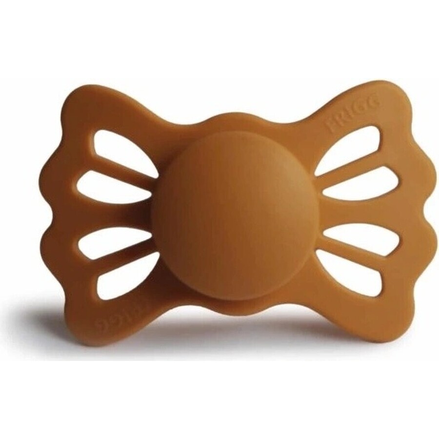 FRIGG FRIGG Ciuccio simmetrico in silicone Honey Gold, 0-6m 1×1 pz, ciuccio in silicone