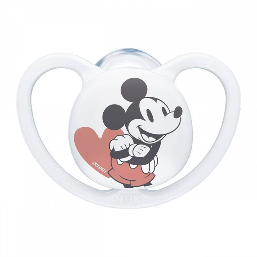 Chupete NUK Space DISNEY Mickey 0-6m. caja 1×1pcs, chupete, 0-6m