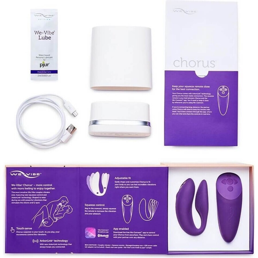 We-Vibe Vibrator CHORUS violet 1×1 buc, vibrator