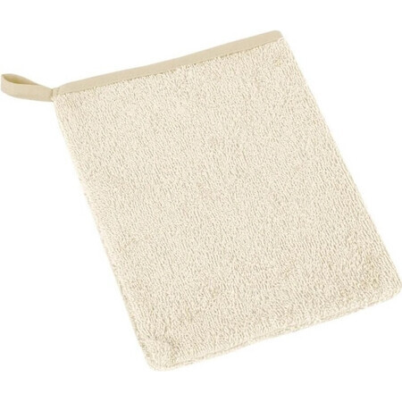 Terry beige washcloth 1×1 pc, washcloth