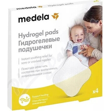 Medela Almohadillas de hidrogel - 4 unidades 1×4 unidades, almohadillas de hidrogel