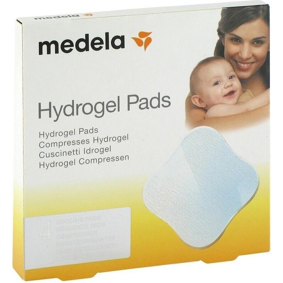 Medela Almohadillas de hidrogel - 4 unidades 1×4 unidades, almohadillas de hidrogel